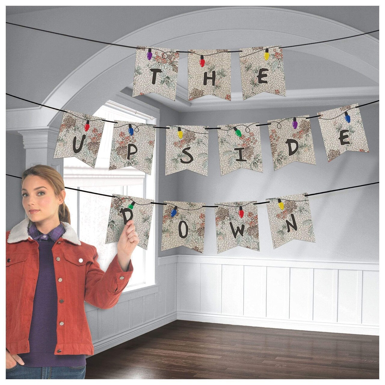 Stranger Things Customizable Banner Kit – Party Decorations, DIY Pennants, Halloween & Themed Event Decor